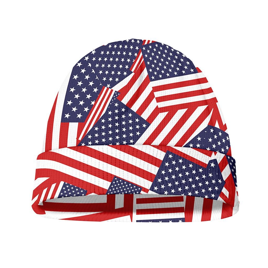Independence Day USA Flag Pattern Print Beanie