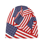 Independence Day USA Flag Pattern Print Beanie