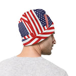 Independence Day USA Flag Pattern Print Beanie