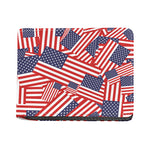 Independence Day USA Flag Pattern Print Bifold Wallet