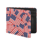 Independence Day USA Flag Pattern Print Bifold Wallet