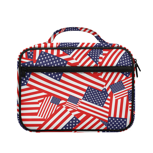 Independence Day USA Flag Pattern Print Briefcase Bible Bag