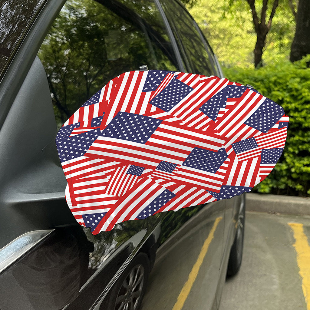 Independence Day USA Flag Pattern Print Car Side Mirror Covers