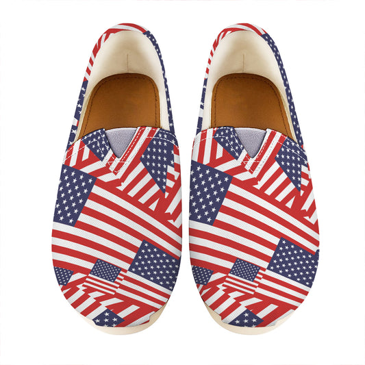 Independence Day USA Flag Pattern Print Casual Shoes