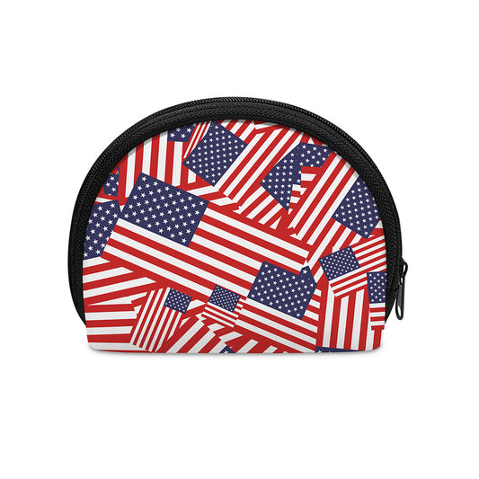 Independence Day USA Flag Pattern Print Coin Purse