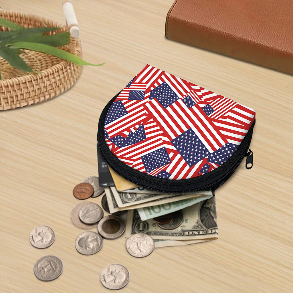 Independence Day USA Flag Pattern Print Coin Purse