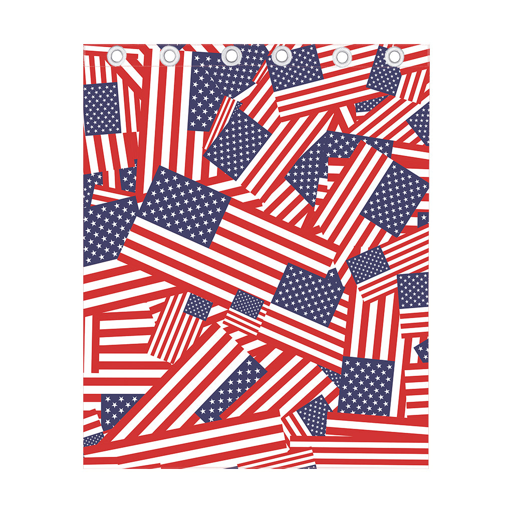 Independence Day USA Flag Pattern Print Curtain