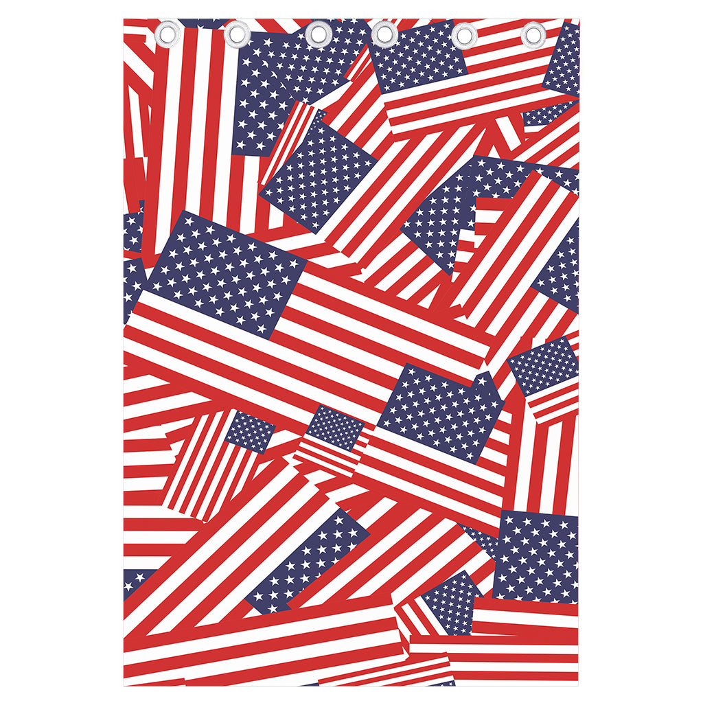 Independence Day USA Flag Pattern Print Curtain