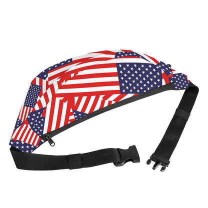 Independence Day USA Flag Pattern Print Fanny Pack