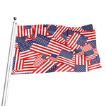 Independence Day USA Flag Pattern Print Flag