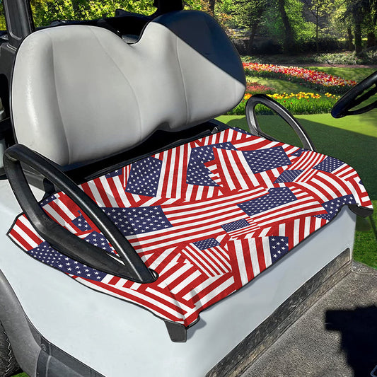 Independence Day USA Flag Pattern Print Golf Cart Seat Cover