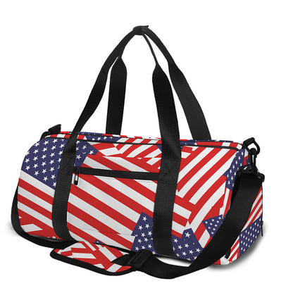 Independence Day USA Flag Pattern Print Gym Bag