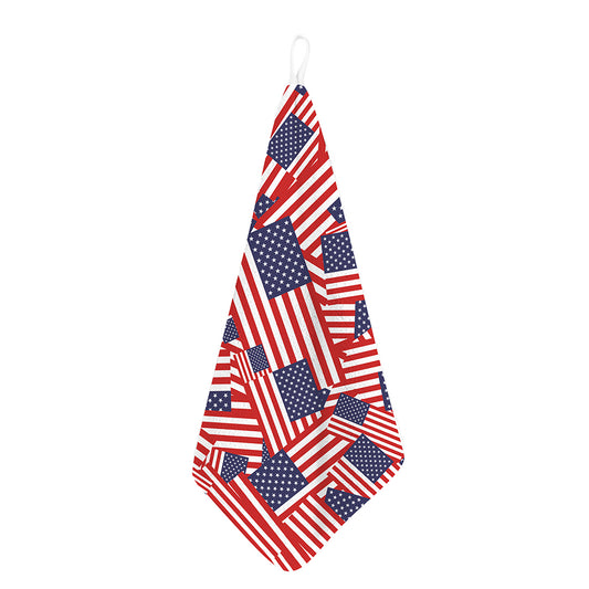 Independence Day USA Flag Pattern Print Hand Towel