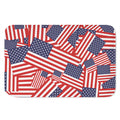 Independence Day USA Flag Pattern Print Indoor Door Mat