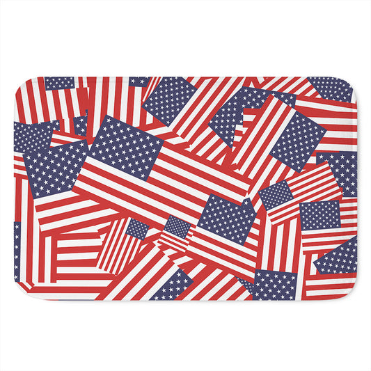 Independence Day USA Flag Pattern Print Indoor Door Mat