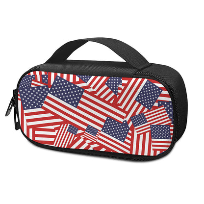 Independence Day USA Flag Pattern Print Insulin Cooler Travel Case