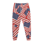 Independence Day USA Flag Pattern Print Jogger Pants