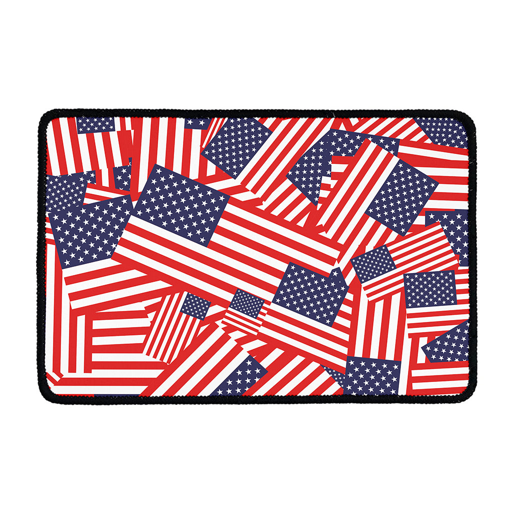 Independence Day USA Flag Pattern Print Kitchen Mat