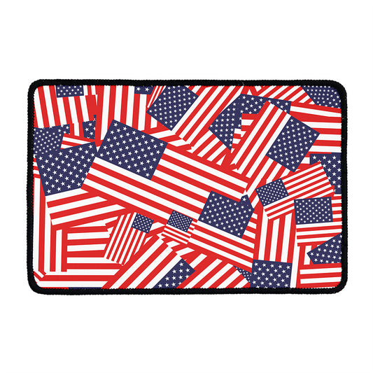 Independence Day USA Flag Pattern Print Kitchen Mat