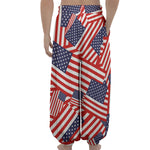 Independence Day USA Flag Pattern Print Lantern Pants
