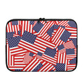 Independence Day USA Flag Pattern Print Laptop Sleeve