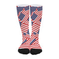 Independence Day USA Flag Pattern Print Long Socks