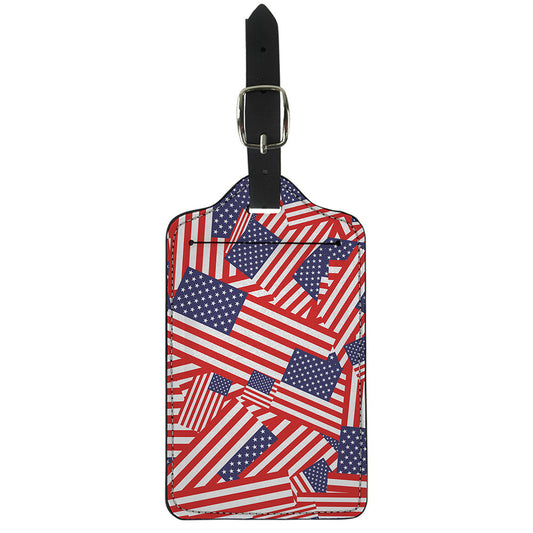 Independence Day USA Flag Pattern Print Luggage Tag