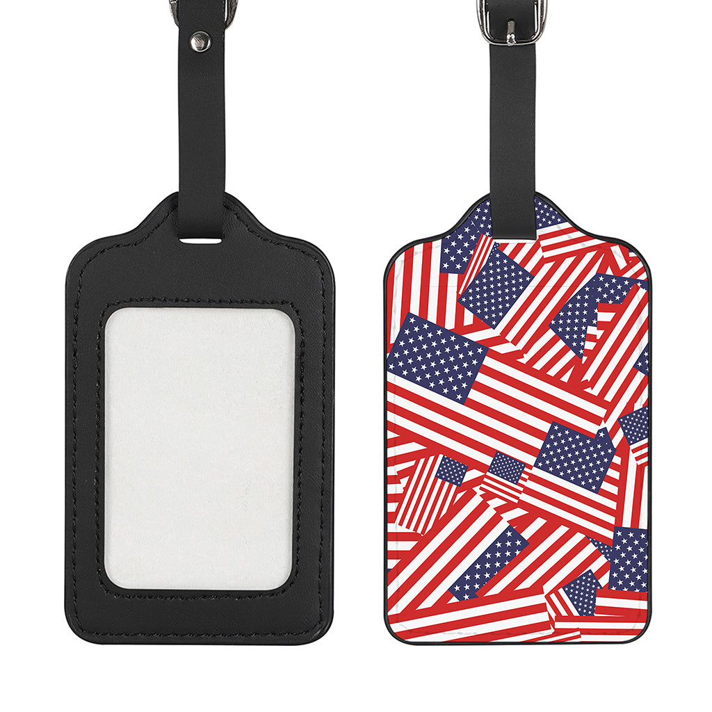 Independence Day USA Flag Pattern Print Luggage Tag
