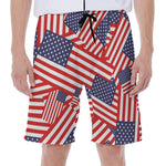 Independence Day USA Flag Pattern Print Men's Beach Shorts