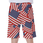 Independence Day USA Flag Pattern Print Men's Beach Shorts