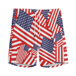 Independence Day USA Flag Pattern Print Men's Sports Shorts