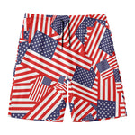 Independence Day USA Flag Pattern Print Men's Swim Trunks