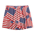 Independence Day USA Flag Pattern Print Mesh Shorts