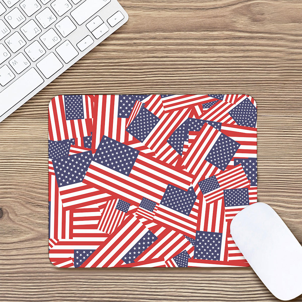 Independence Day USA Flag Pattern Print Mouse Pad