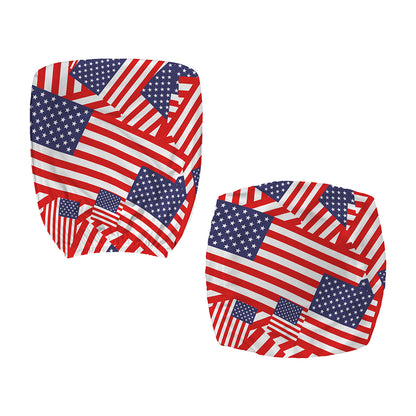 Independence Day USA Flag Pattern Print Office Chair Cover