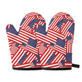 Independence Day USA Flag Pattern Print Oven Mitts