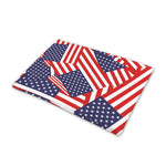Independence Day USA Flag Pattern Print Pet Cooling Mat Cover