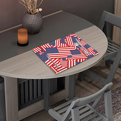 Independence Day USA Flag Pattern Print Placemat