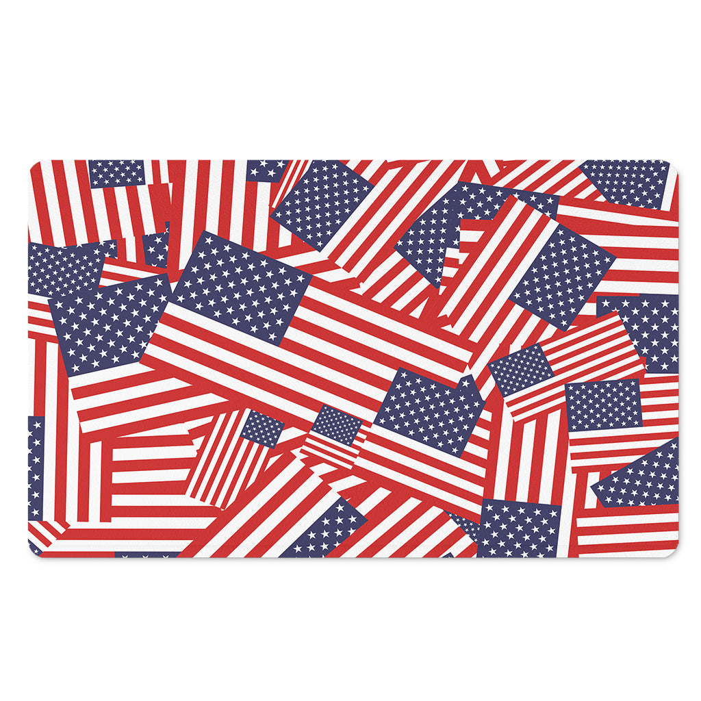 Independence Day USA Flag Pattern Print Polyester Doormat
