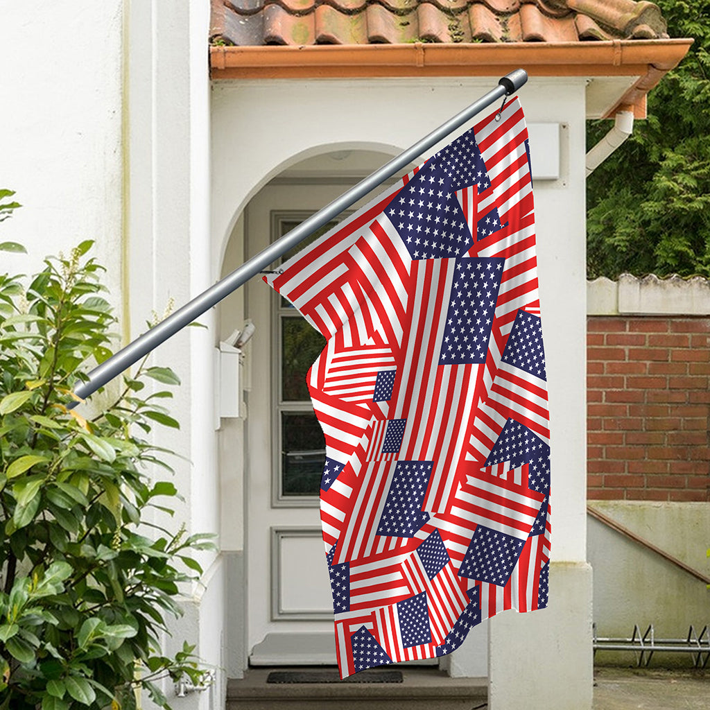 Independence Day USA Flag Pattern Print Polyester Flag