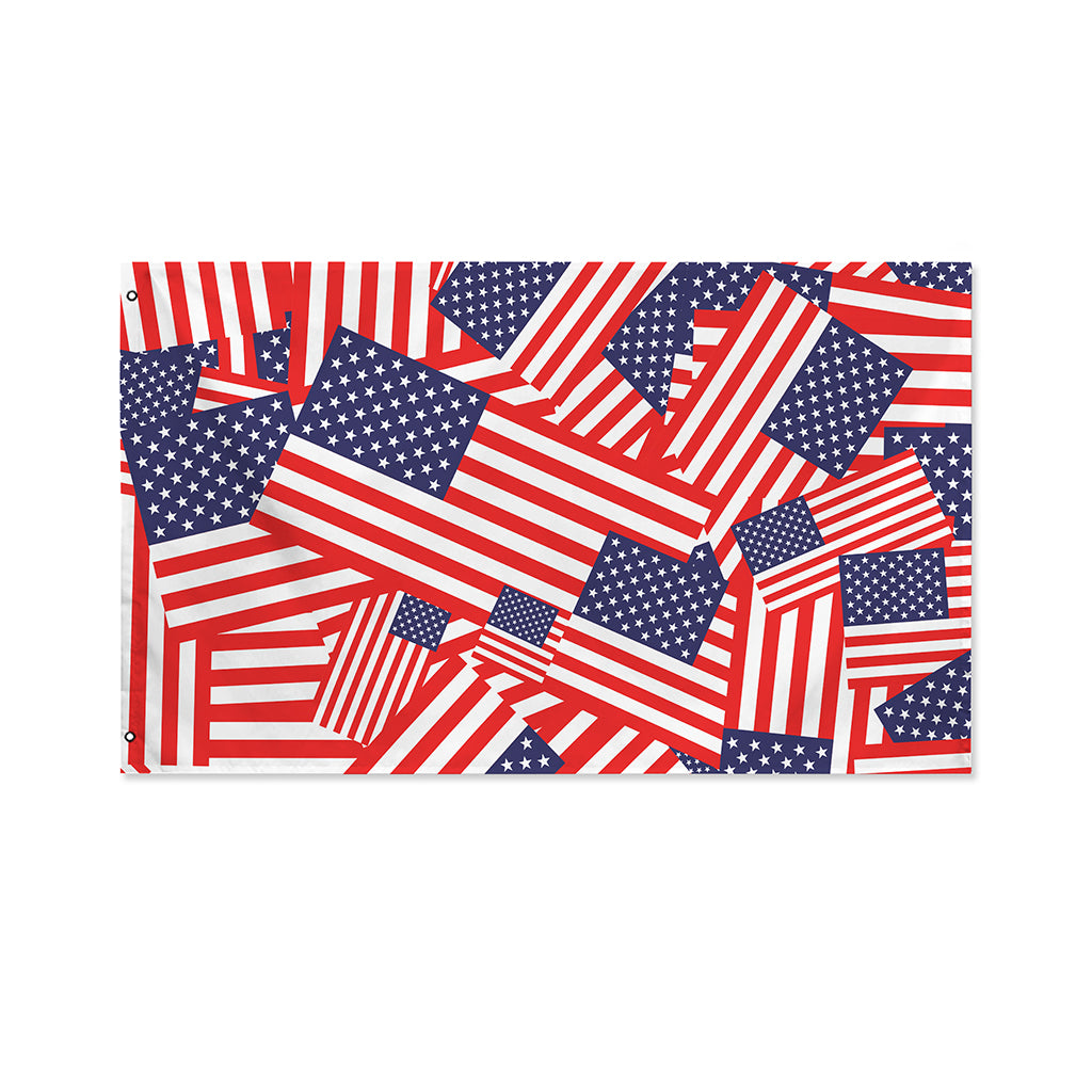 Independence Day USA Flag Pattern Print Polyester Flag