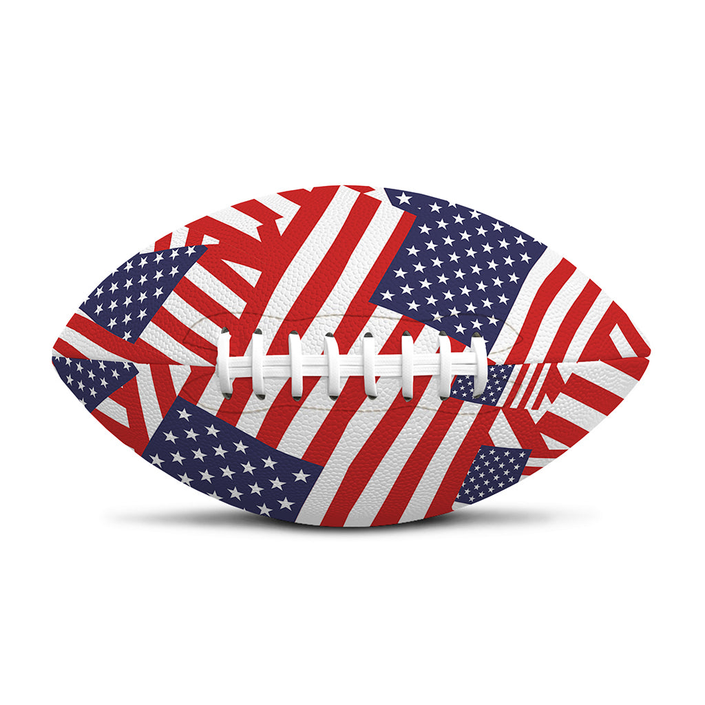 Independence Day USA Flag Pattern Print Rugby Ball
