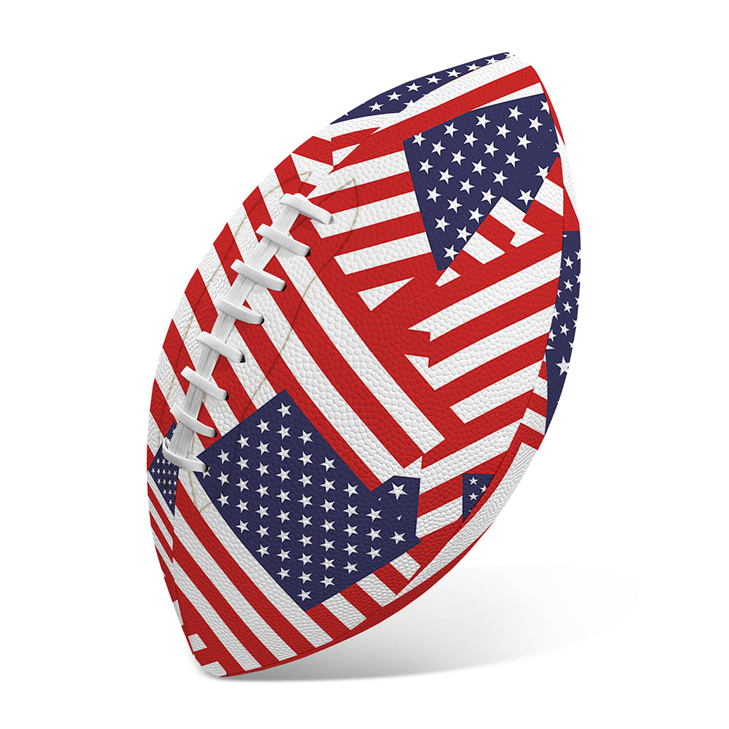 Independence Day USA Flag Pattern Print Rugby Ball