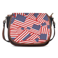 Independence Day USA Flag Pattern Print Saddle Bag