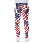 Independence Day USA Flag Pattern Print Scuba Joggers