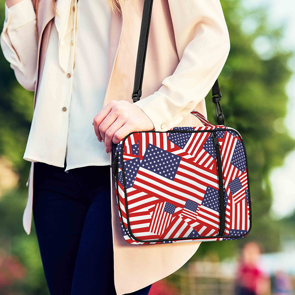 Independence Day USA Flag Pattern Print Shoulder Strap Bible Bag