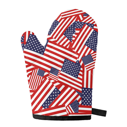 Independence Day USA Flag Pattern Print Single Oven Mitt