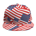 Independence Day USA Flag Pattern Print Snapback Cap