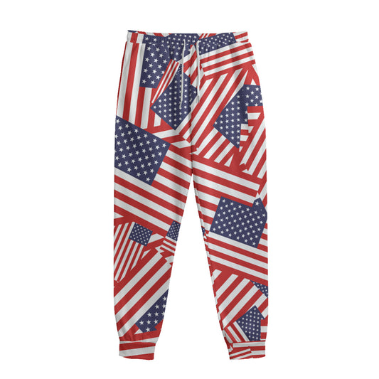 Independence Day USA Flag Pattern Print Sweatpants