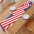 Independence Day USA Flag Pattern Print Table Runner